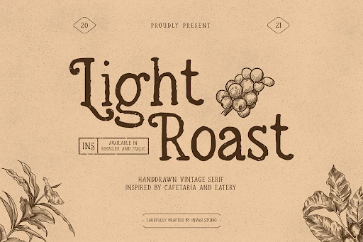 Light Roast - Handdrawn Serif 1 Light Roast - Handdrawn Serif