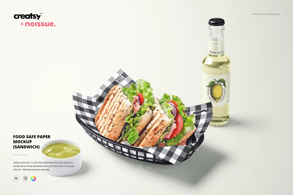 CreativeMarket - Food Safe Paper Mockup (sandwich) 6391852 1 CreativeMarket - Food Safe Paper Mockup (sandwich) 6391852