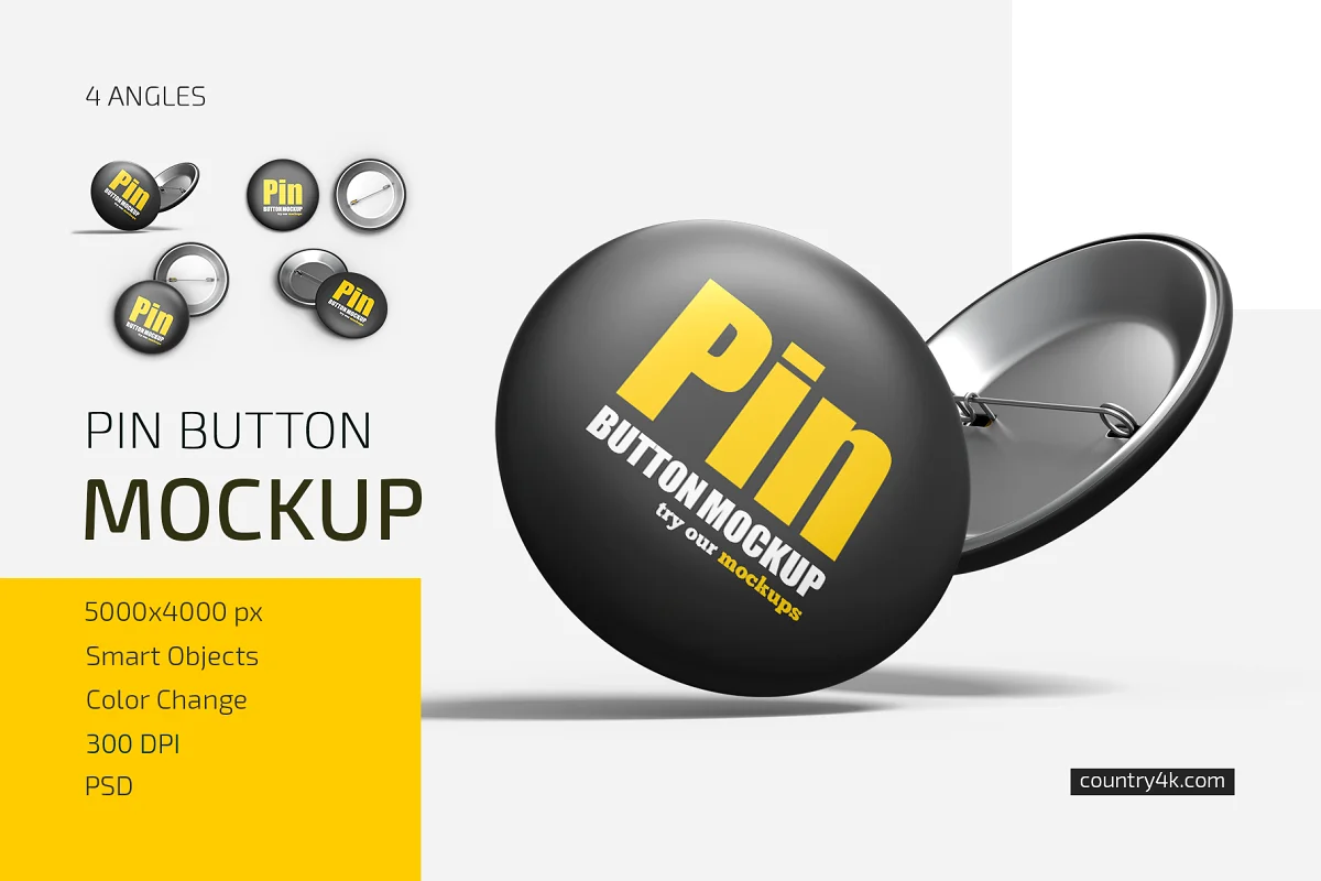 CreativeMarket - Pin Button Mockup Set 5724842 1 CreativeMarket - Pin Button Mockup Set 5724842