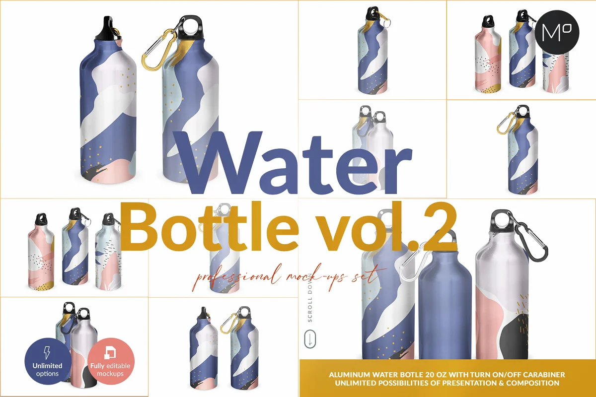 CreativeMarket - Aluminium Water Bottle II Mock-ups 5502409 1 CreativeMarket - Aluminium Water Bottle II Mock-ups 5502409
