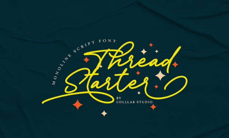 Tread Starter - A Casual Monoline Font 1 Tread Starter - A Casual Monoline Font