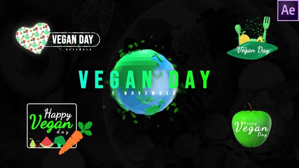 Videohive World Vegan Day Titles 33931394 1 Videohive World Vegan Day Titles 33931394