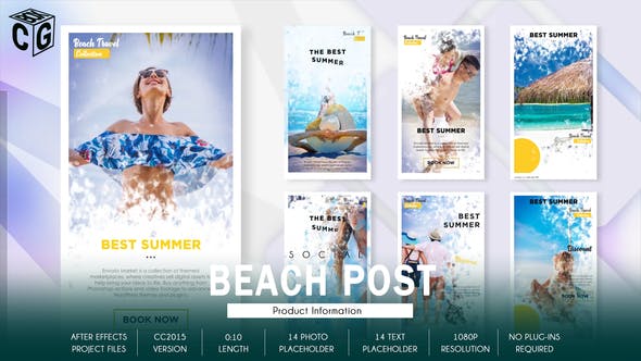 Videohive Travel Beach Social Promo B178 34250048 1 Videohive Travel Beach Social Promo B178 34250048