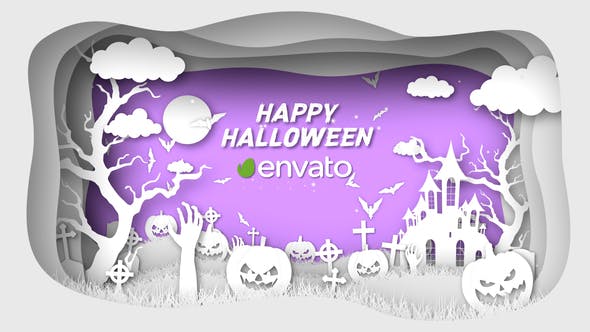 Videohive Paper Cut Halloween Wishes 34291649 1 Videohive Paper Cut Halloween Wishes 34291649