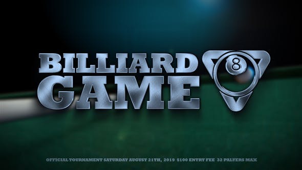 Videohive Billiard Opener 24488904 1 Videohive Billiard Opener 24488904