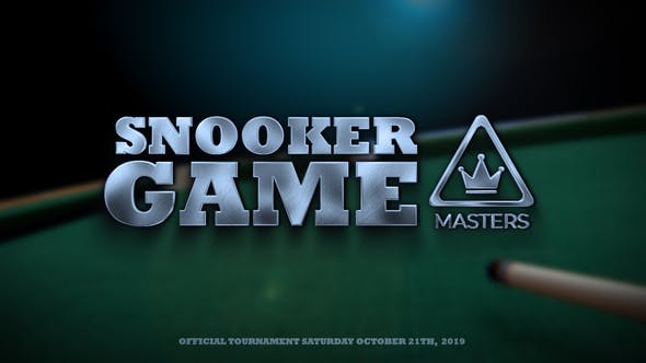 Videohive Snooker Opener 24873404 1 Videohive Snooker Opener 24873404