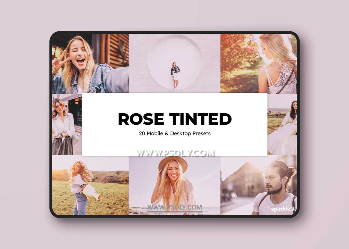 20 Rose Tinted Lightroom Presets & LUTs 1 20 Rose Tinted Lightroom Presets & LUTs