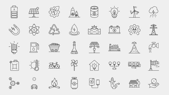 Videohive Energy Line Icons 34368677 1 Videohive Energy Line Icons 34368677
