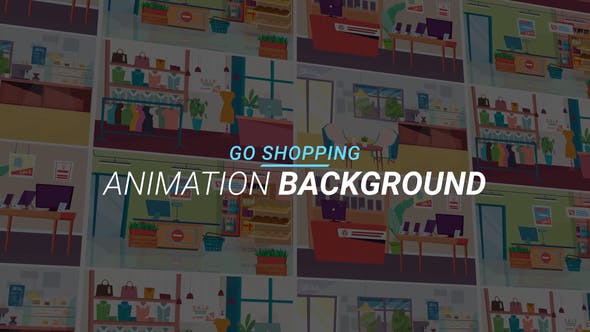 Videohive Go shopping - Animation background 34221830 1 Videohive Go shopping - Animation background 34221830