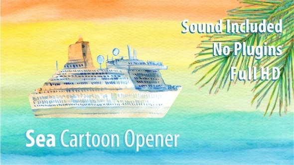 Videohive Sea Cartoon Opener 11660616 1 Videohive Sea Cartoon Opener 11660616