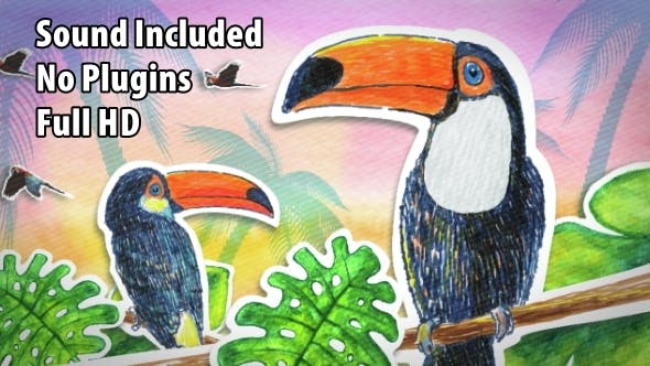 Videohive Tropical Cartoon Opener 14907888 1 Videohive Tropical Cartoon Opener 14907888