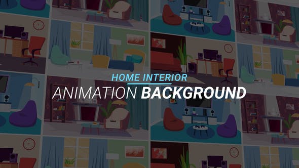 Videohive Home interior - Animation background 34221845 1 Videohive Home interior - Animation background 34221845