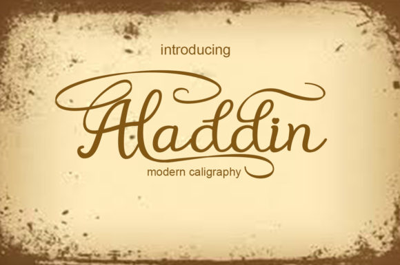 Aladdin Font 1 Aladdin Font