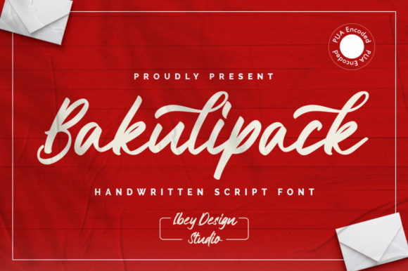 Bakulipack Script Font 1 Bakulipack Script Font