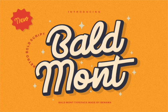 Bald Mont - Retro Font 1 Bald Mont - Retro Font