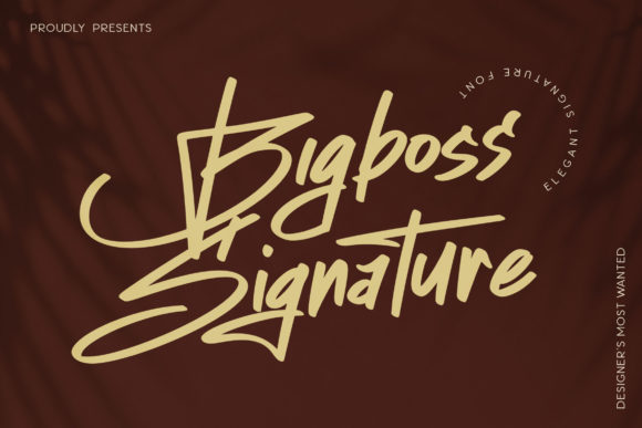 Bigboss Signature Font 1 Bigboss Signature Font