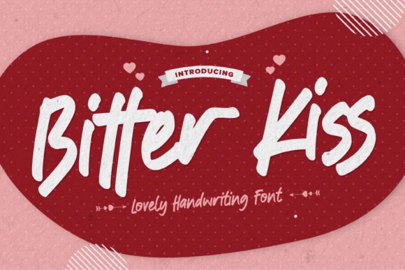 Bitter Kiss - Lovely Handwritten Font 1 Bitter Kiss - Lovely Handwritten Font