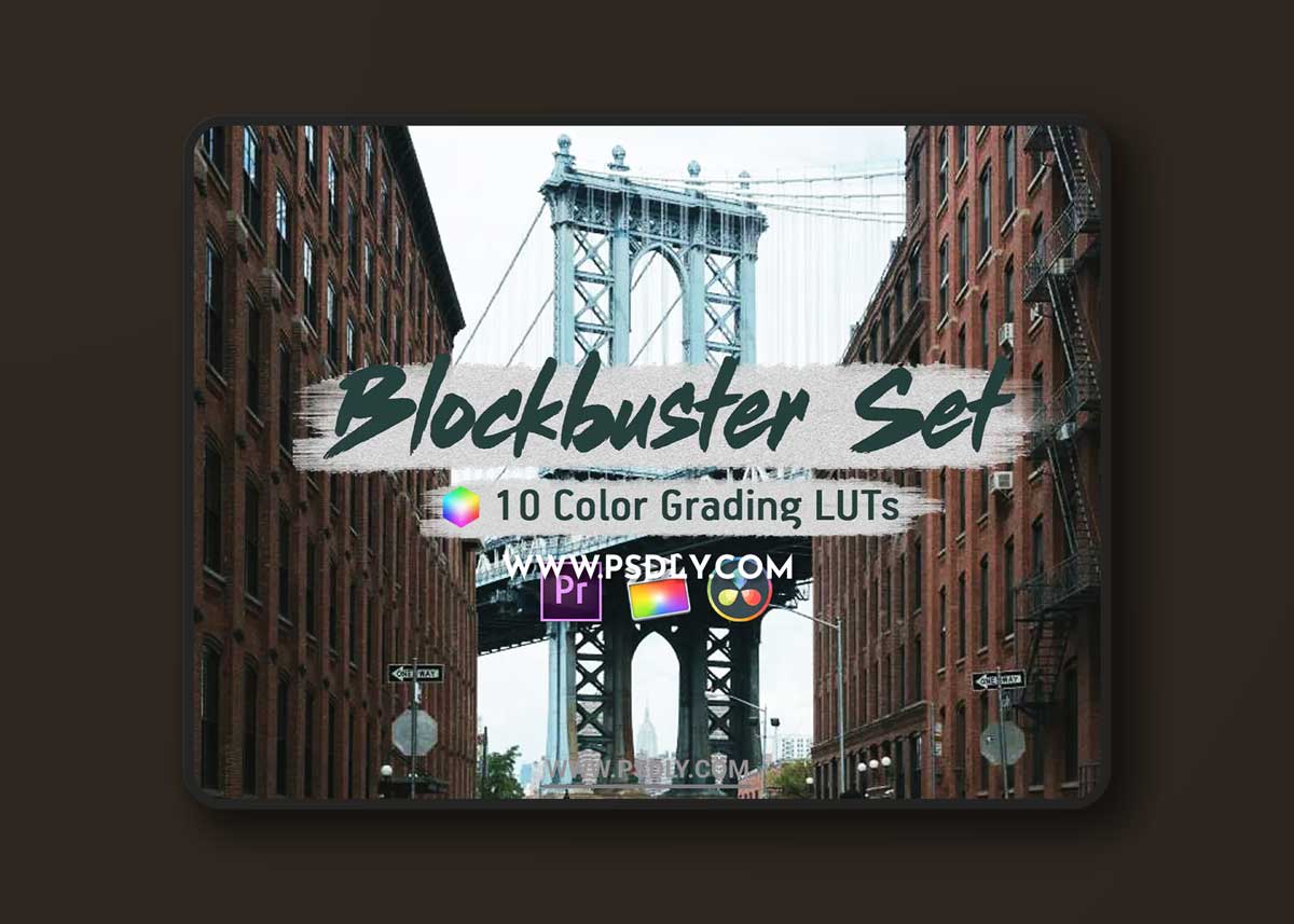 Blockbuster Set Color Grading LUTs 1 Blockbuster Set Color Grading LUTs