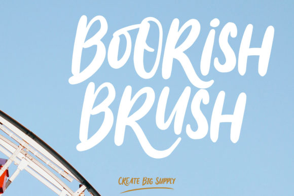 Boorish Brush Font 1 Boorish Brush Font