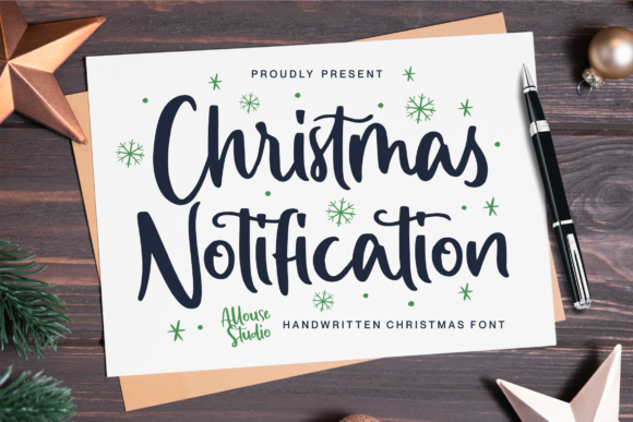 Christmas Notification Font 1 Christmas Notification Font