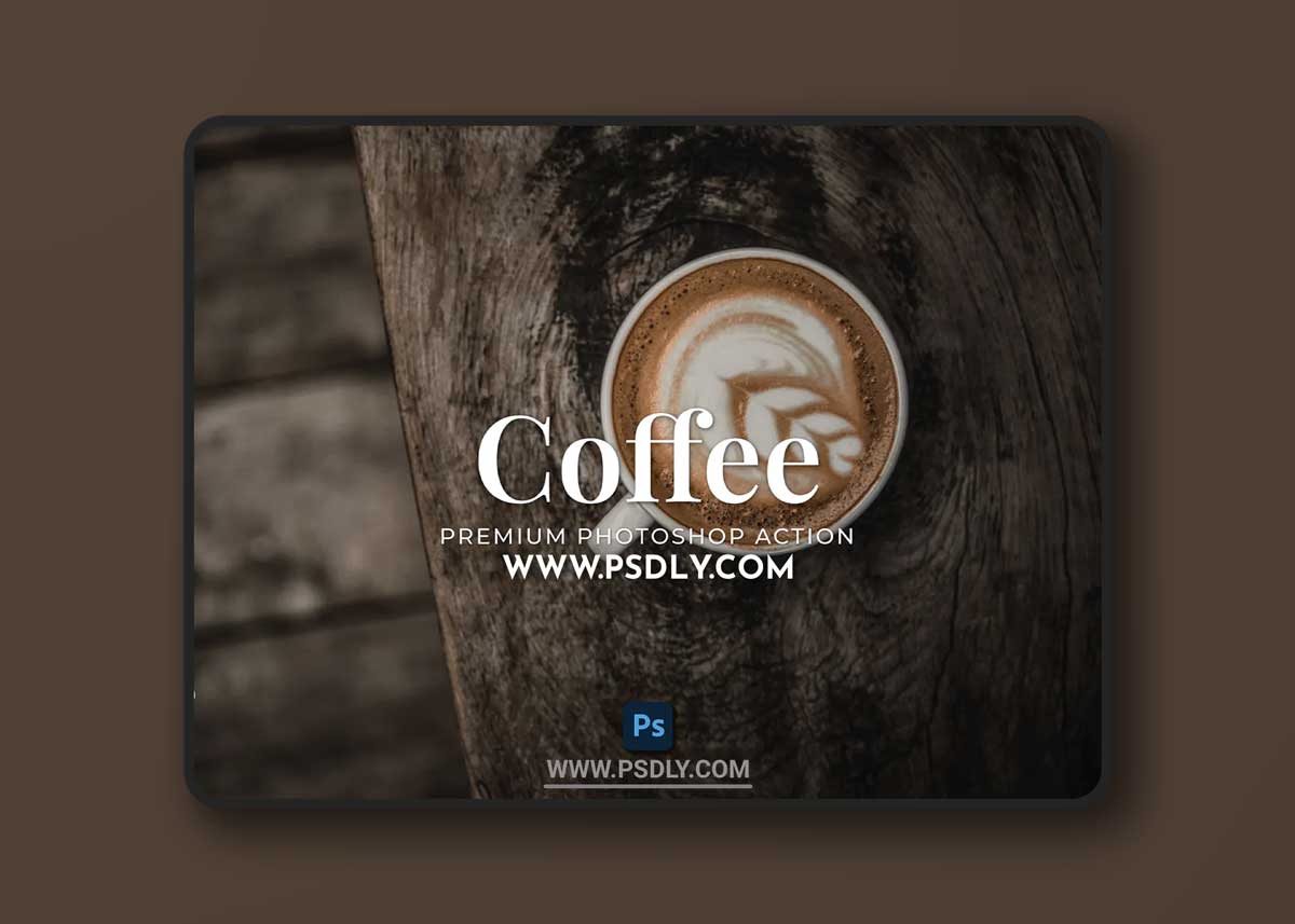 Coffee Photoshop Action 1 Coffee Photoshop Action