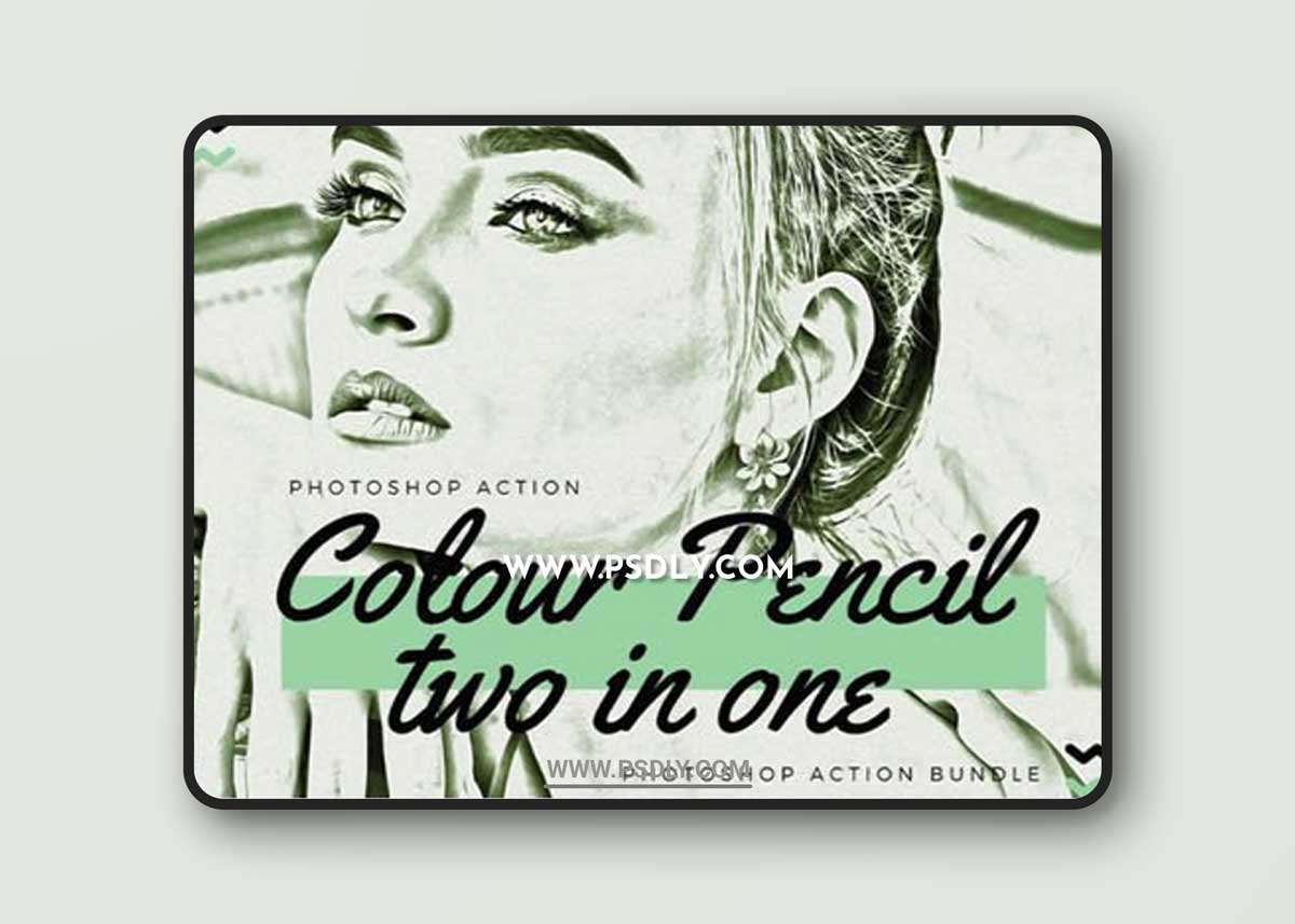 Color Pencil Effect Actions Bundle for Photoshop 1 Color Pencil Effect Actions Bundle for Photoshop