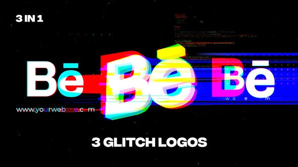 Videohive Glitch Logos 34096341 1 Videohive Glitch Logos 34096341