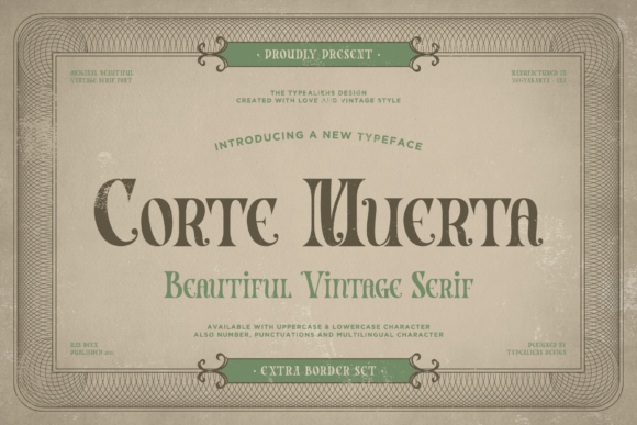 Corte Muerta Font 1 Corte Muerta Font