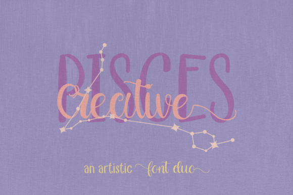 Creative Pisces Duo Font 1 Creative Pisces Duo Font