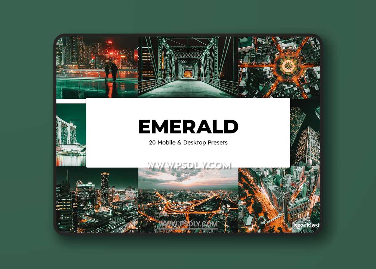 CreativeMarket - 20 Emerald Lightroom Presets & LUTs 6541097 1 CreativeMarket - 20 Emerald Lightroom Presets & LUTs 6541097