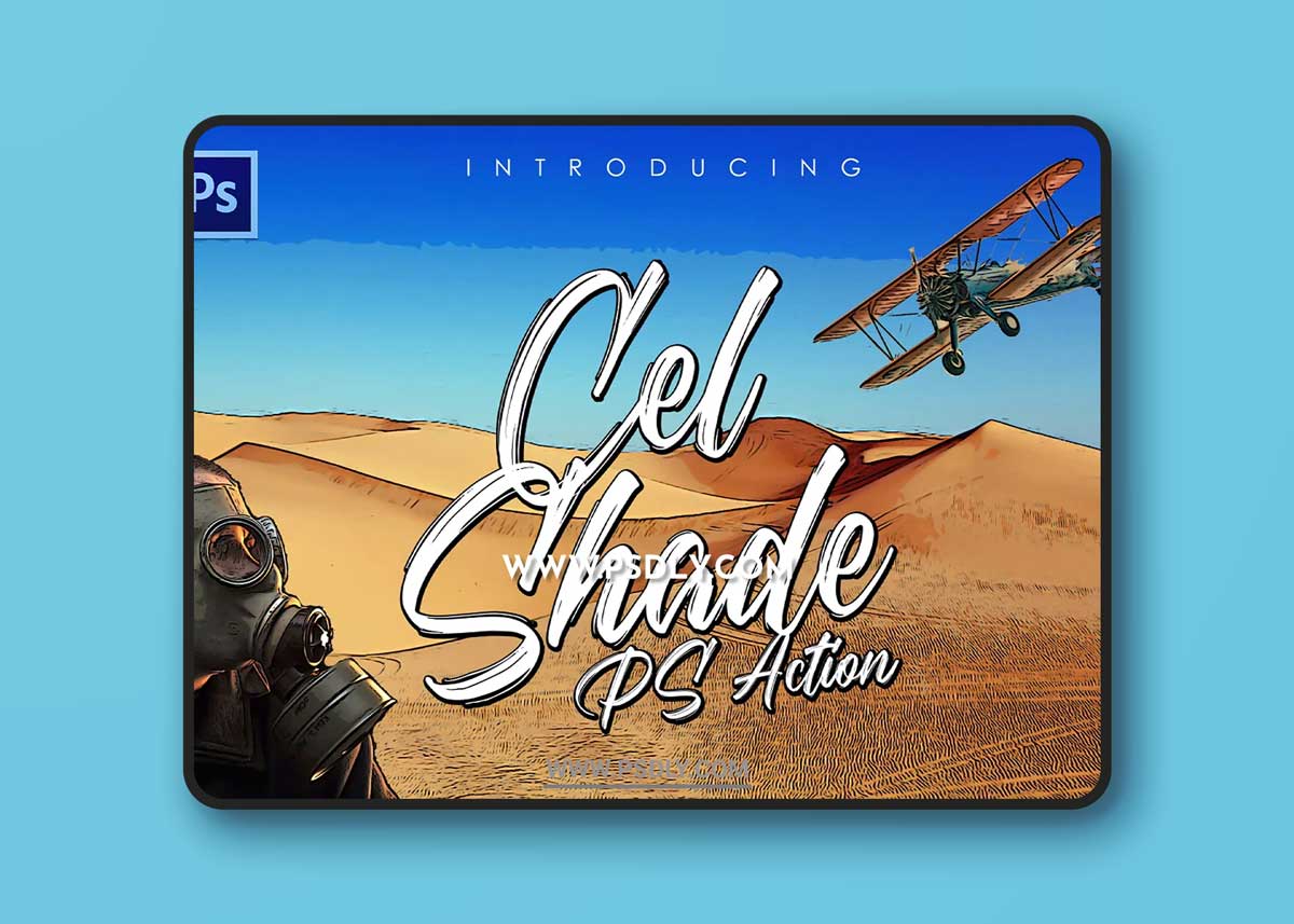 CreativeMarket - Cel-Shading Photoshop Action 5658779 1 CreativeMarket - Cel-Shading Photoshop Action 5658779