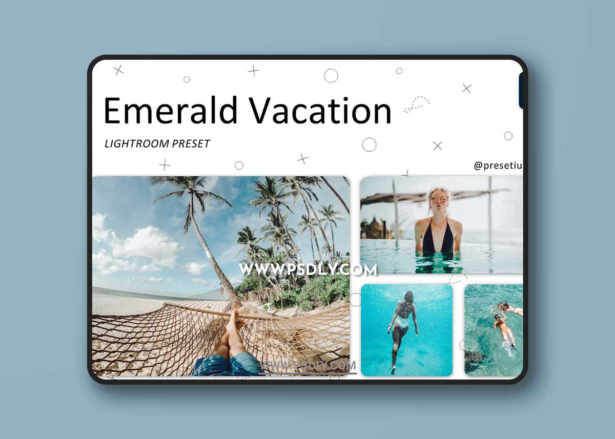 CreativeMarket - Emerald Vacation - Lightroom Presets 5219460 1 CreativeMarket - Emerald Vacation - Lightroom Presets 5219460