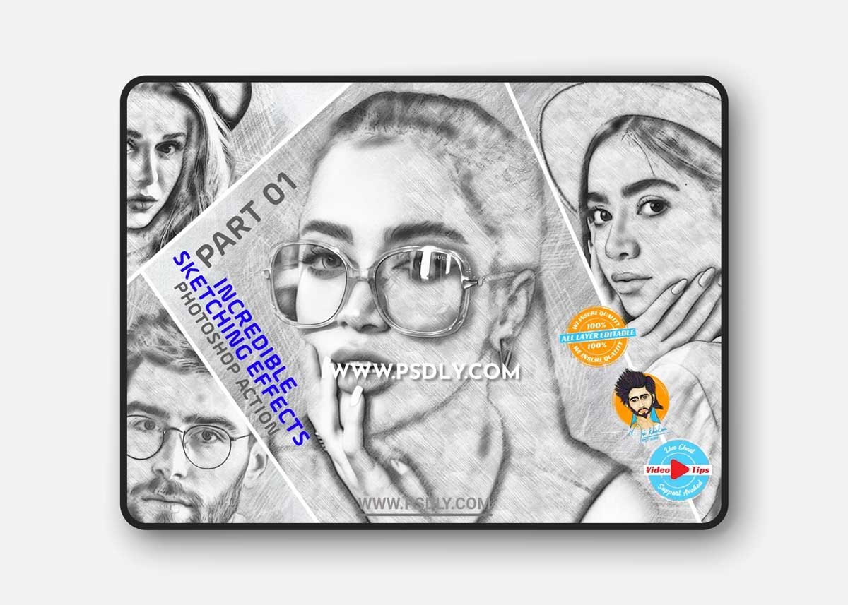 CreativeMarket - Incredible Sketching Effect 6477581 1 CreativeMarket - Incredible Sketching Effect 6477581