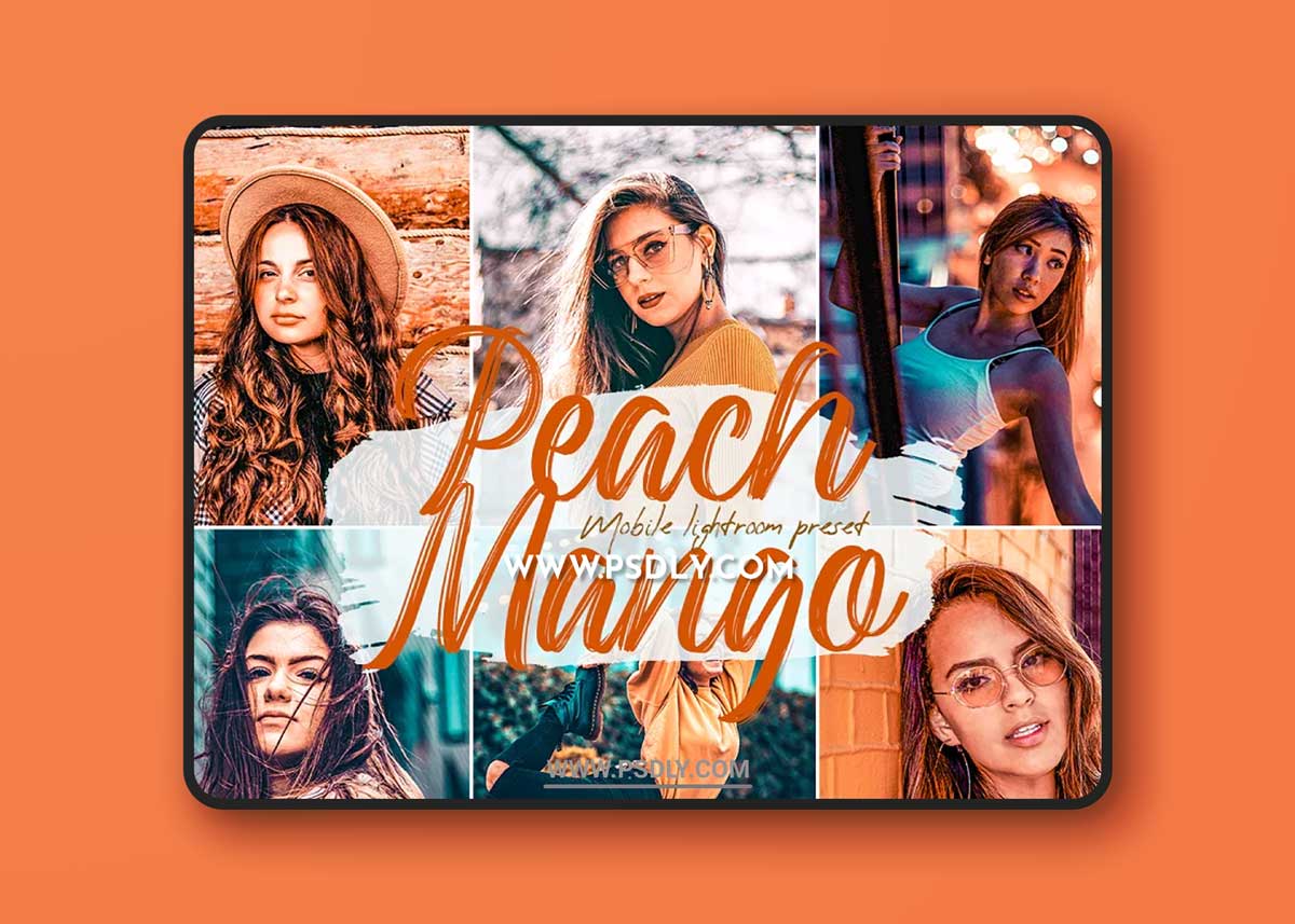 CreativeMarket - Peach Mango Lightroom Presets 5732900 1 CreativeMarket - Peach Mango Lightroom Presets 5732900