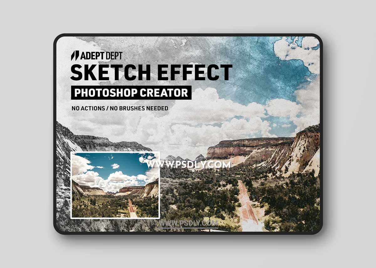 CreativeMarket - Photoshop Sketch Effect Creator 6284312 1 CreativeMarket - Photoshop Sketch Effect Creator 6284312