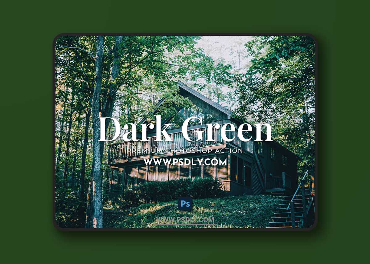 Dark Green Photoshop Action 1 Dark Green Photoshop Action
