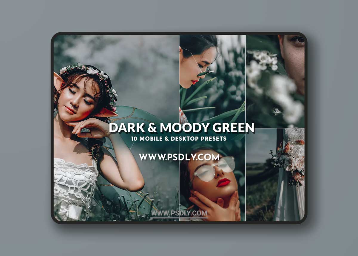 Dark & Moody Green Professional Lightroom Presets 1 Dark & Moody Green Professional Lightroom Presets