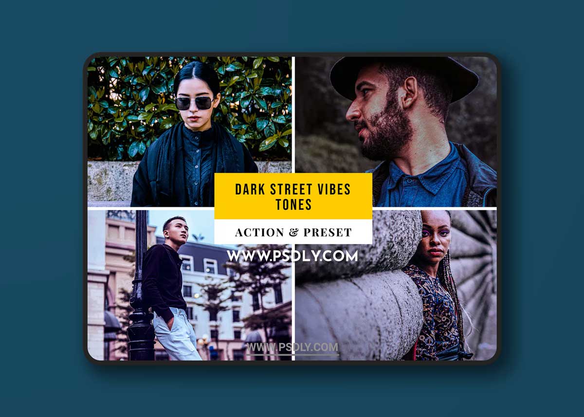 Dark Street Vibes Tones Action & Lightroom Preset 1 Dark Street Vibes Tones Action & Lightroom Preset
