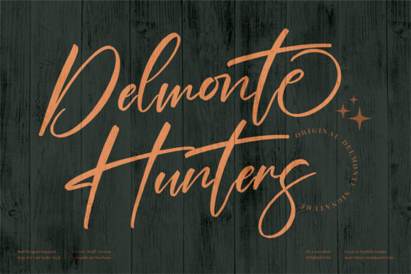 Delmonte Hunters Font 1 Delmonte Hunters Font