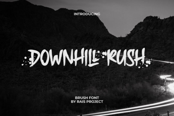 Downhill Rush Font 1 Downhill Rush Font