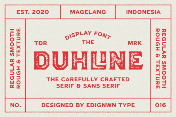Duhline Font 1 Duhline Font