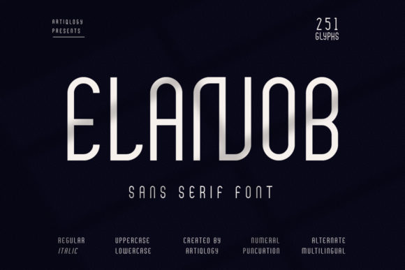 Elanob Font 1 Elanob Font