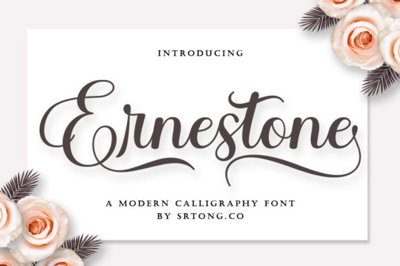 Ernestone Script Font 1 Ernestone Script Font
