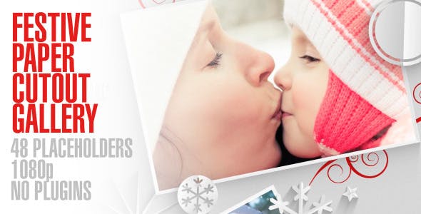 Videohive Festive Paper Cutouts Gallery 5864115 1 Videohive Festive Paper Cutouts Gallery 5864115