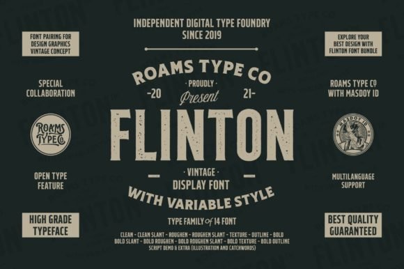 Flinton Family Font 1 Flinton Family Font