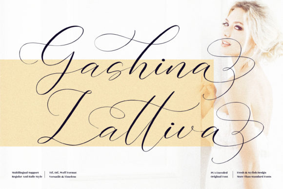 Gashina Lattiva Font 1 Gashina Lattiva Font