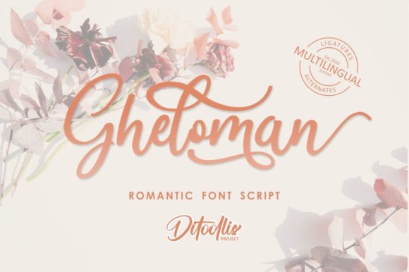 Gheloman Script Font 1 Gheloman Script Font