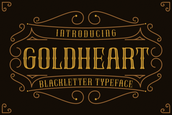 GoldHeart Font 1 GoldHeart Font