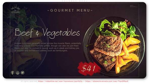 Videohive Gourmet Menu 34182014 1 Videohive Gourmet Menu 34182014