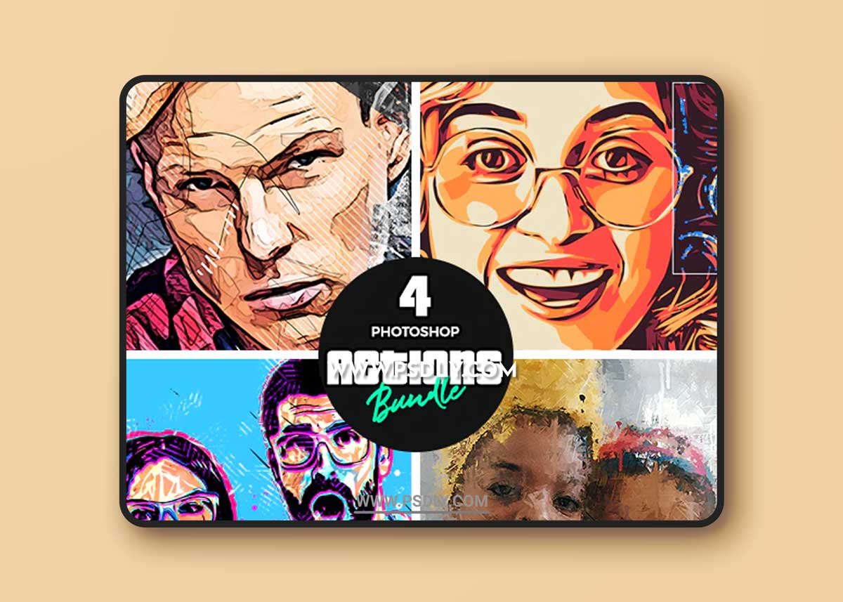 GraphicRiver - Artist Bundle 3 - Four Photoshop Actions 34278722 1 GraphicRiver - Artist Bundle 3 - Four Photoshop Actions 34278722